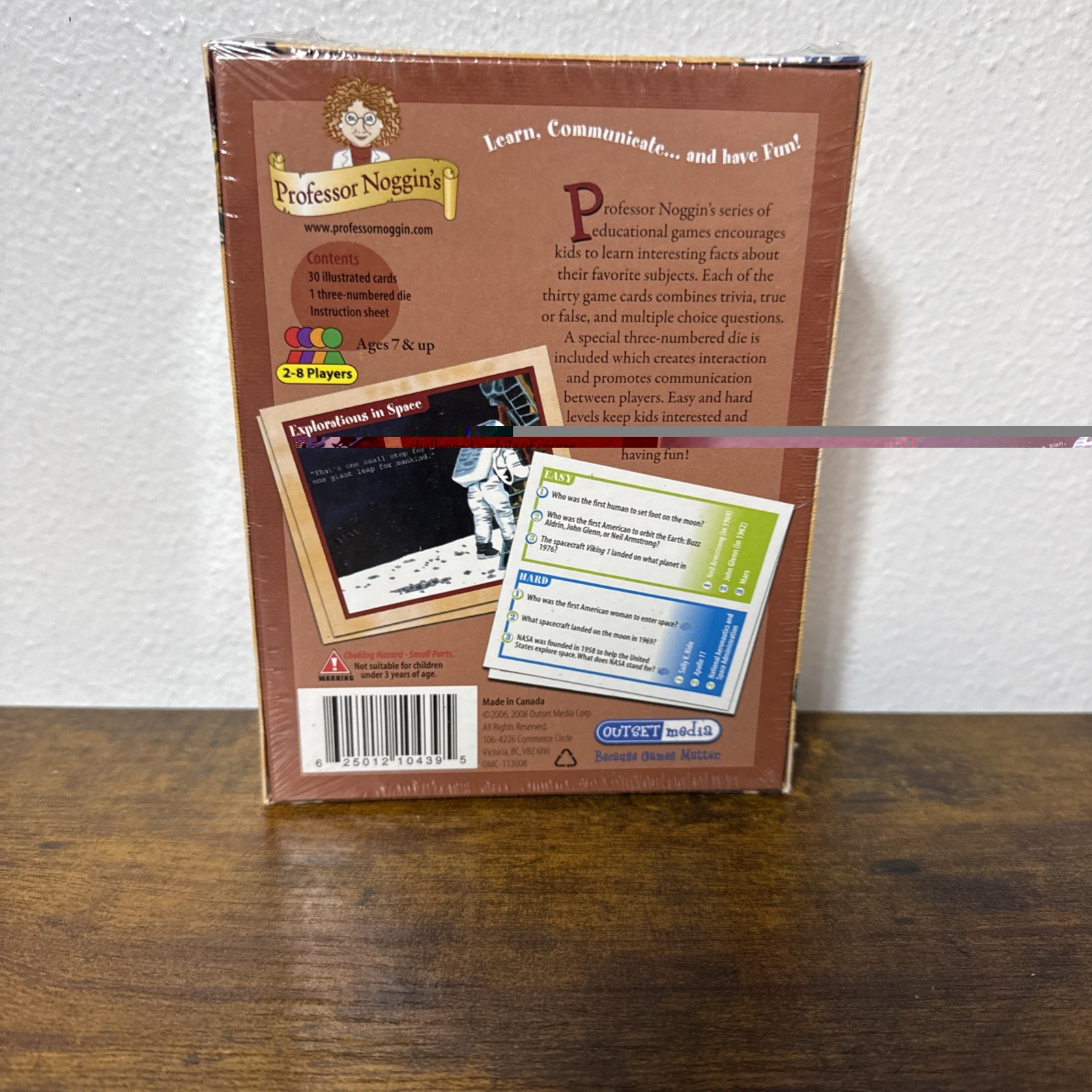 Professor Noggin’s History Of The United States Trivia Card Game #29 Educational