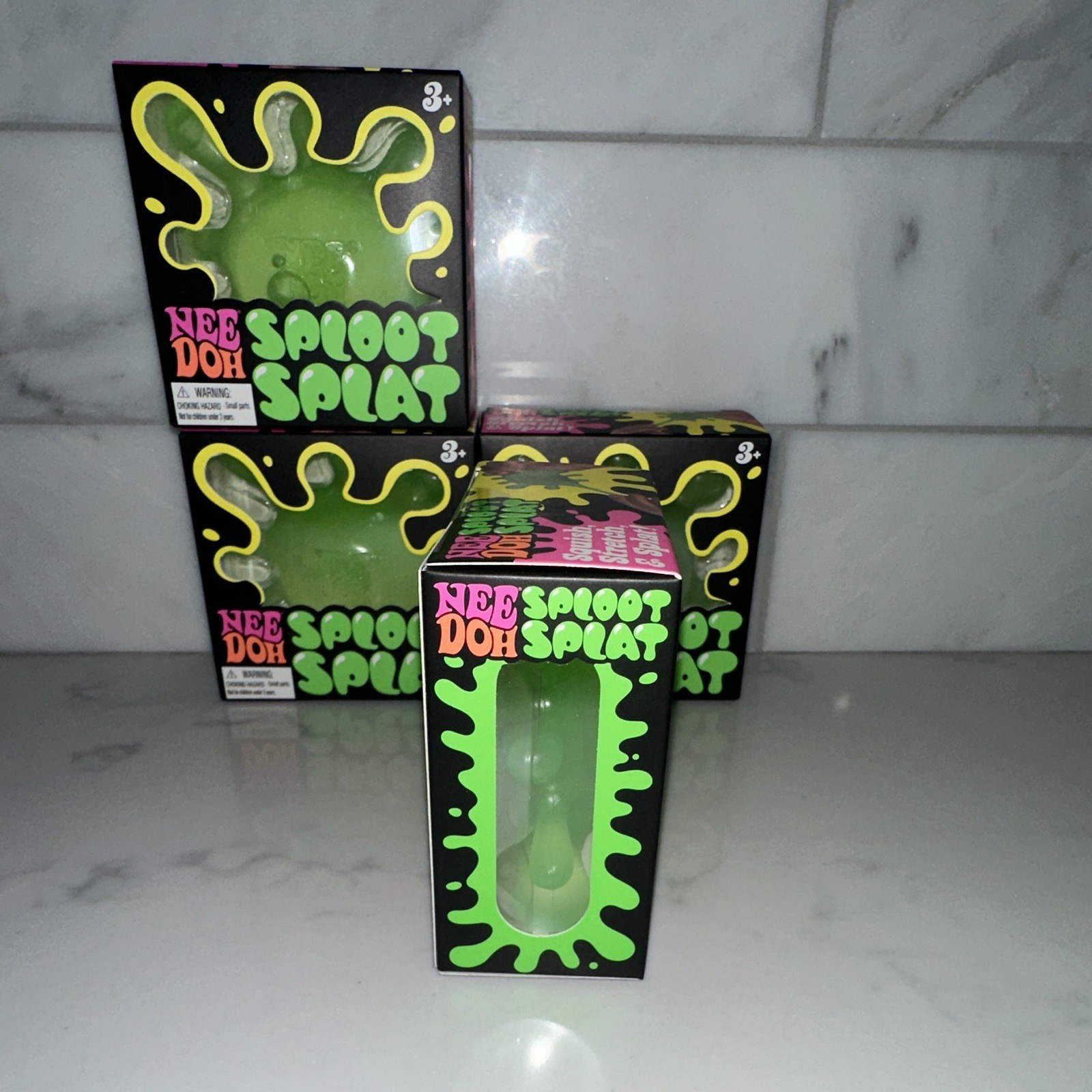 🔥AuthenticSchylling NeeDoh SplootSplat Tactile Squeeze Toy Green 26034YP
