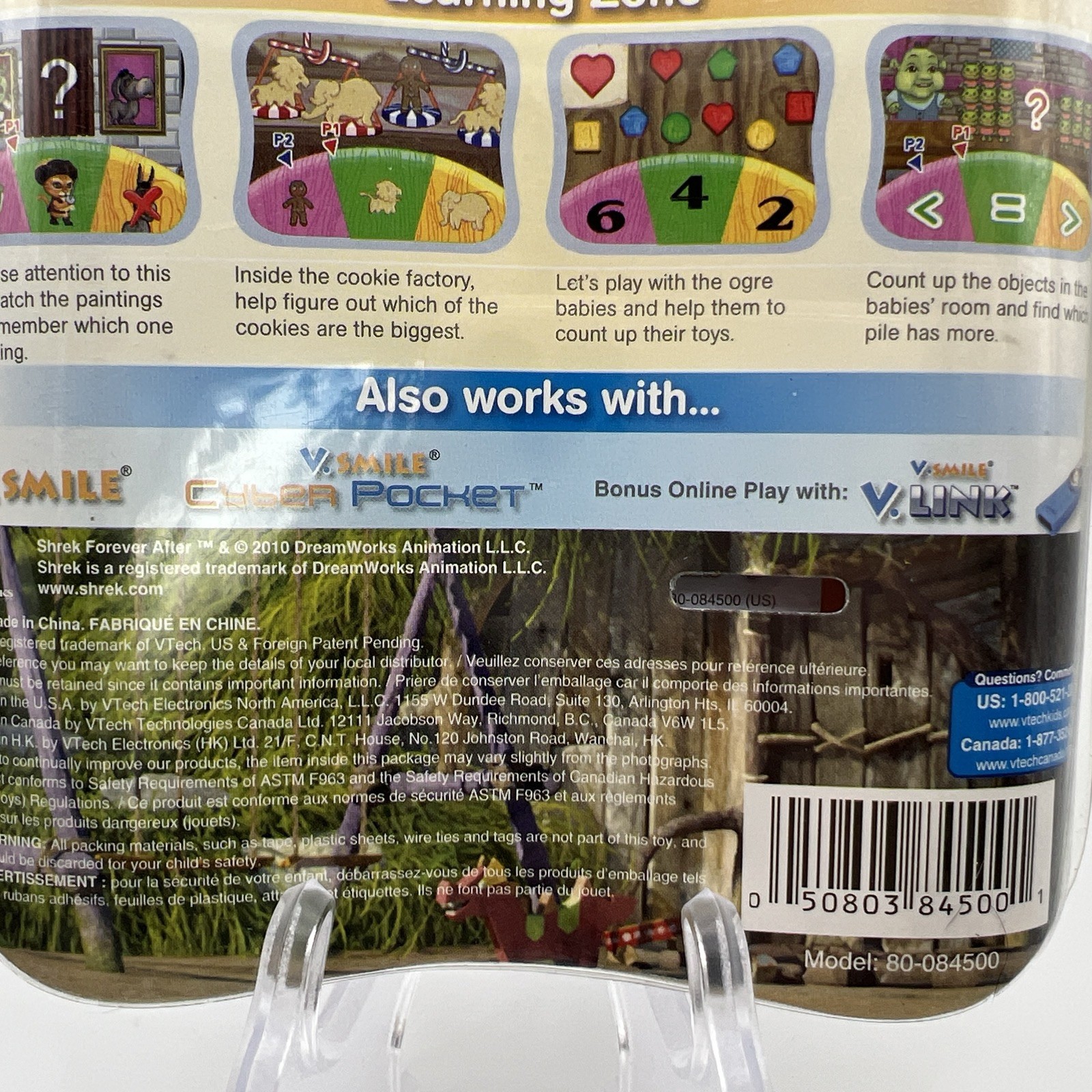 VTECH V.Smile Motion Shrek Forever After Game Cartridge NEW SEALED Fast Shipping