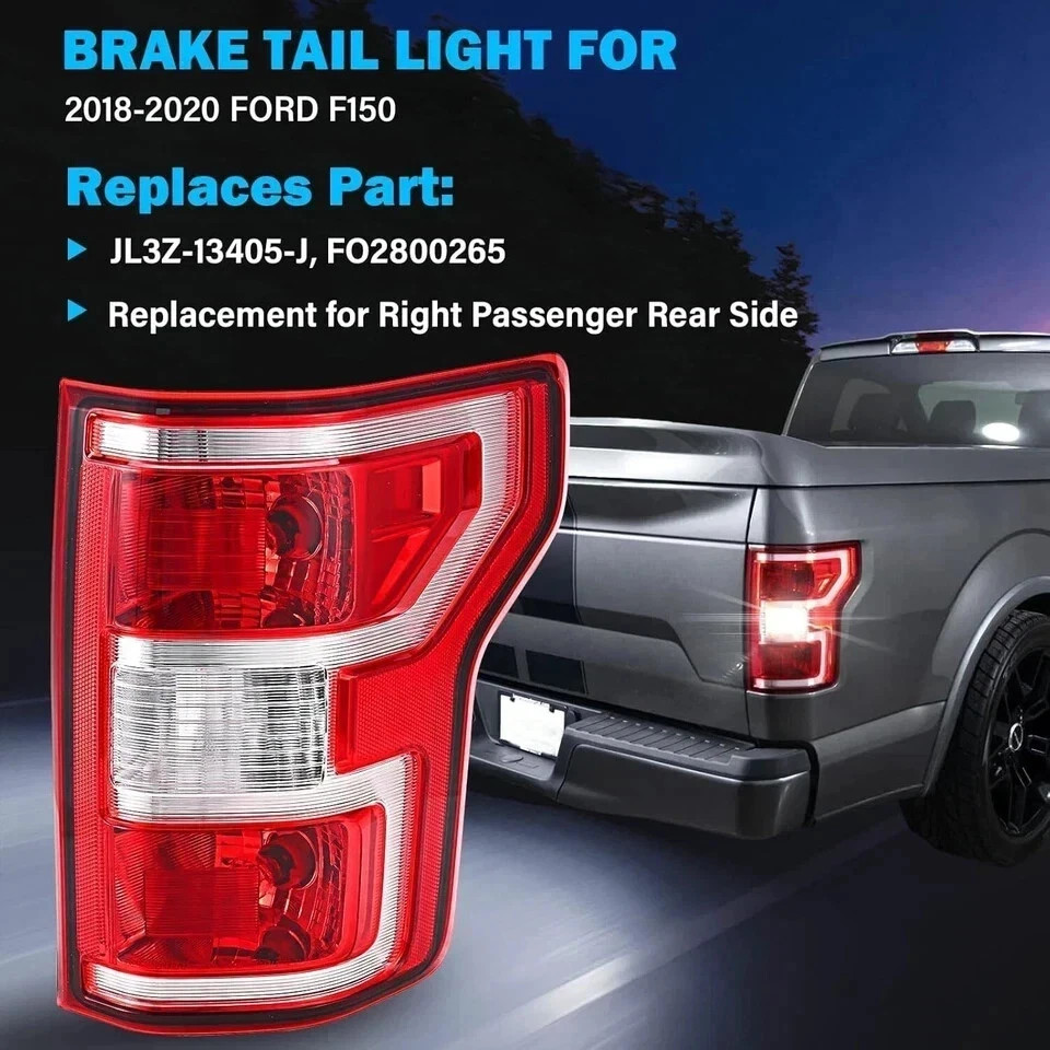 F150 Tail Lights Assembly, Compatible with 2018-2020 Ford F-150, Right Passenger
