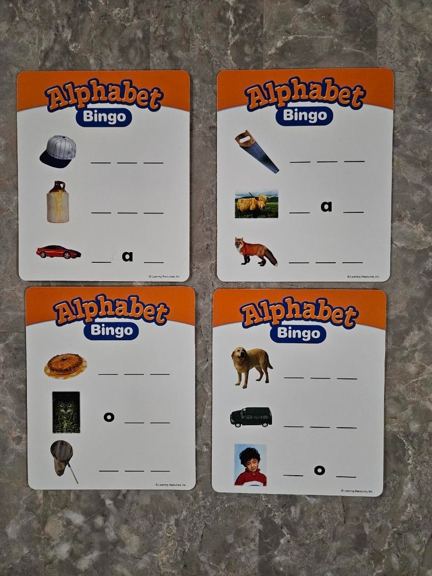 Alphabet Bingo Learning Resources Bingo fun to build basic vocabulary ages 3+