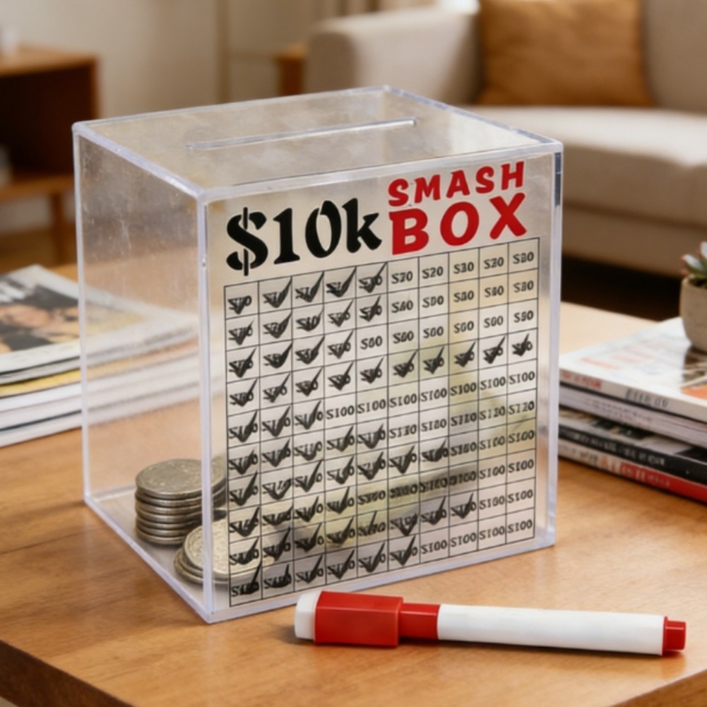 For Home Savings Jar Money Storage Home Office Use One-way Slot Design
