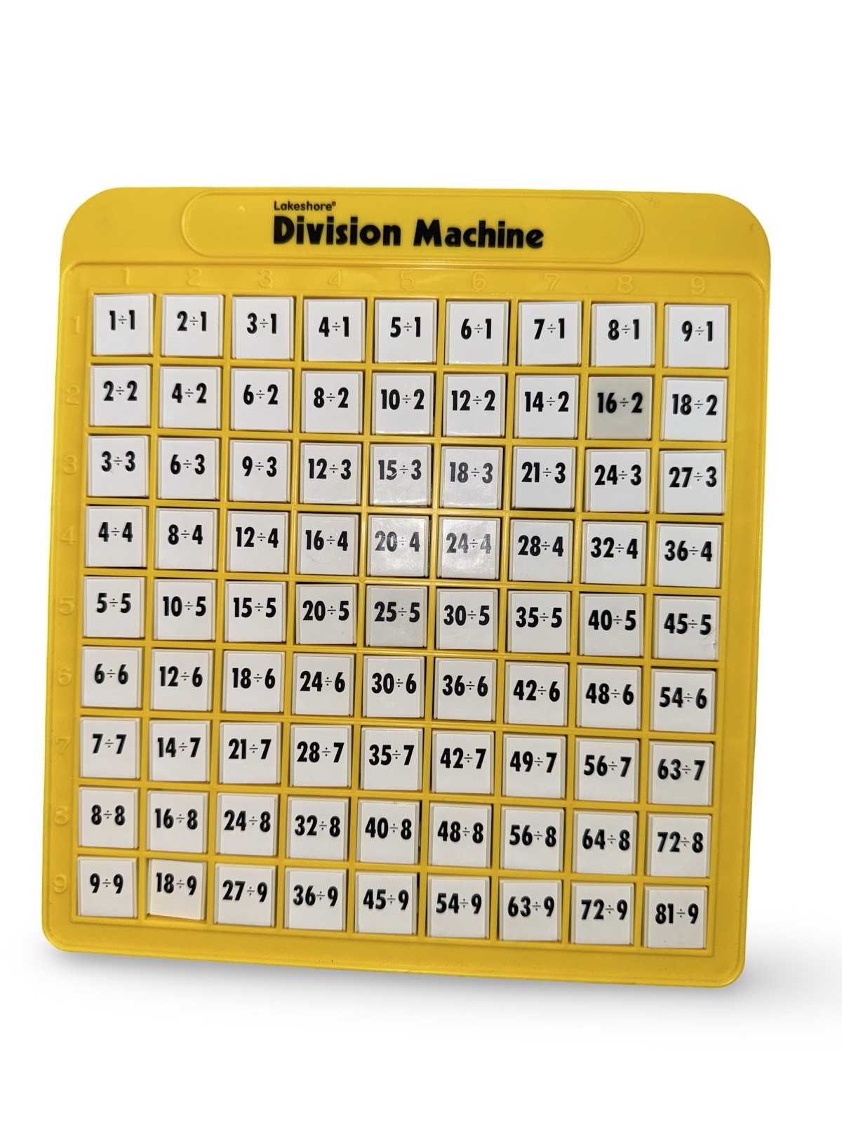 Lakeshore Division Machine Math Learning Toy Homeschool Manipulative Vtg
