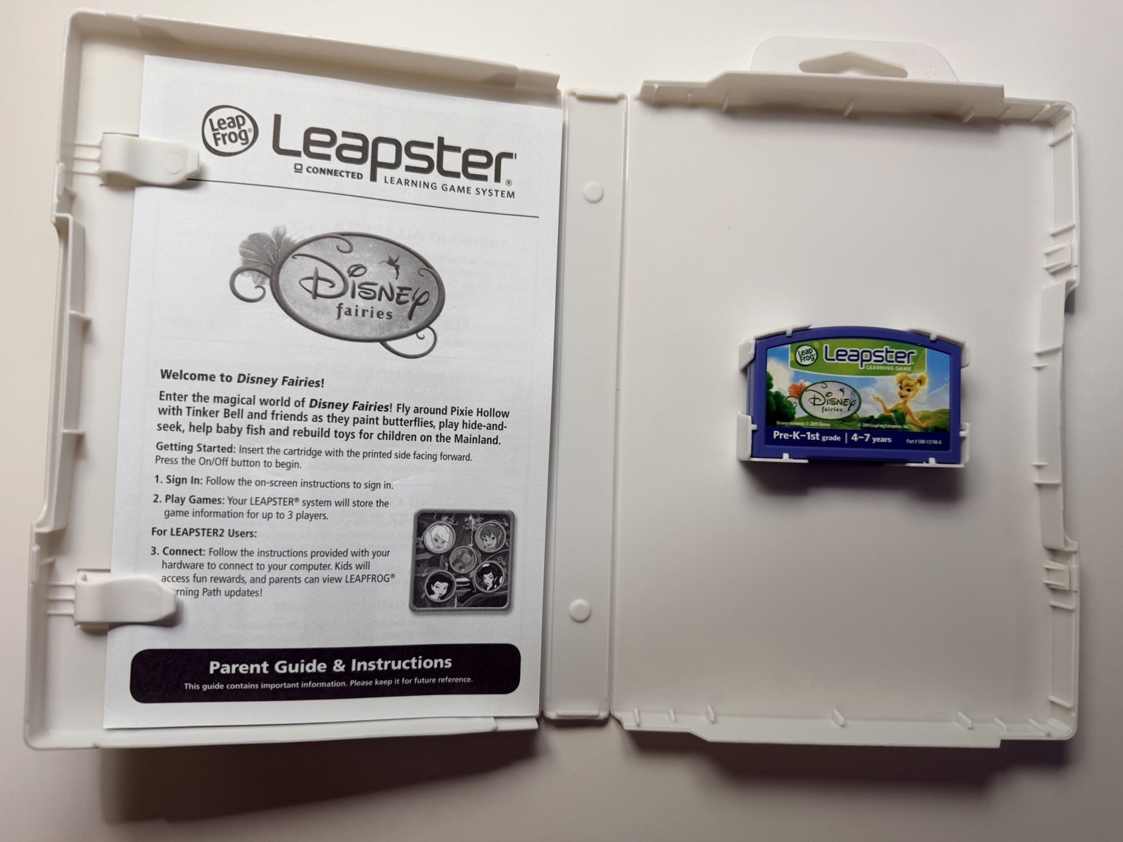 LOT LeapFrog Leapster & Leapster 2 Disney Fairies & Cars 4-7 years, K-1st, Songs
