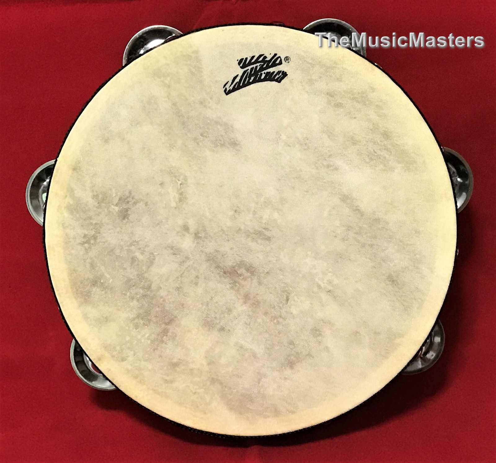 8″ inch Wood TAMBOURINE Double Jingle Row Band Percussion Musical Instrument