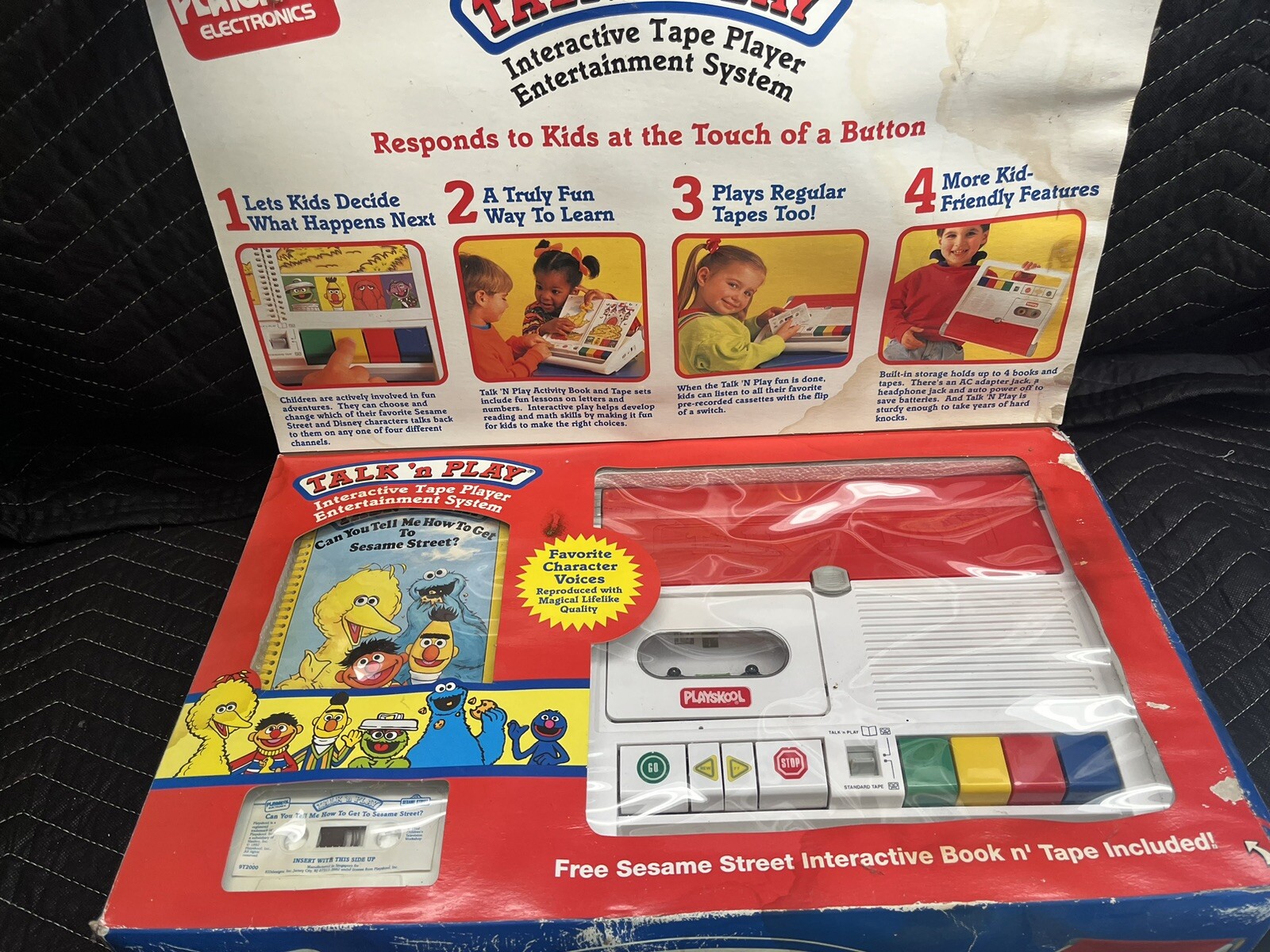 1992 Vintage Playskool Electronic Talk ‘n Play In Box Cassette Tape