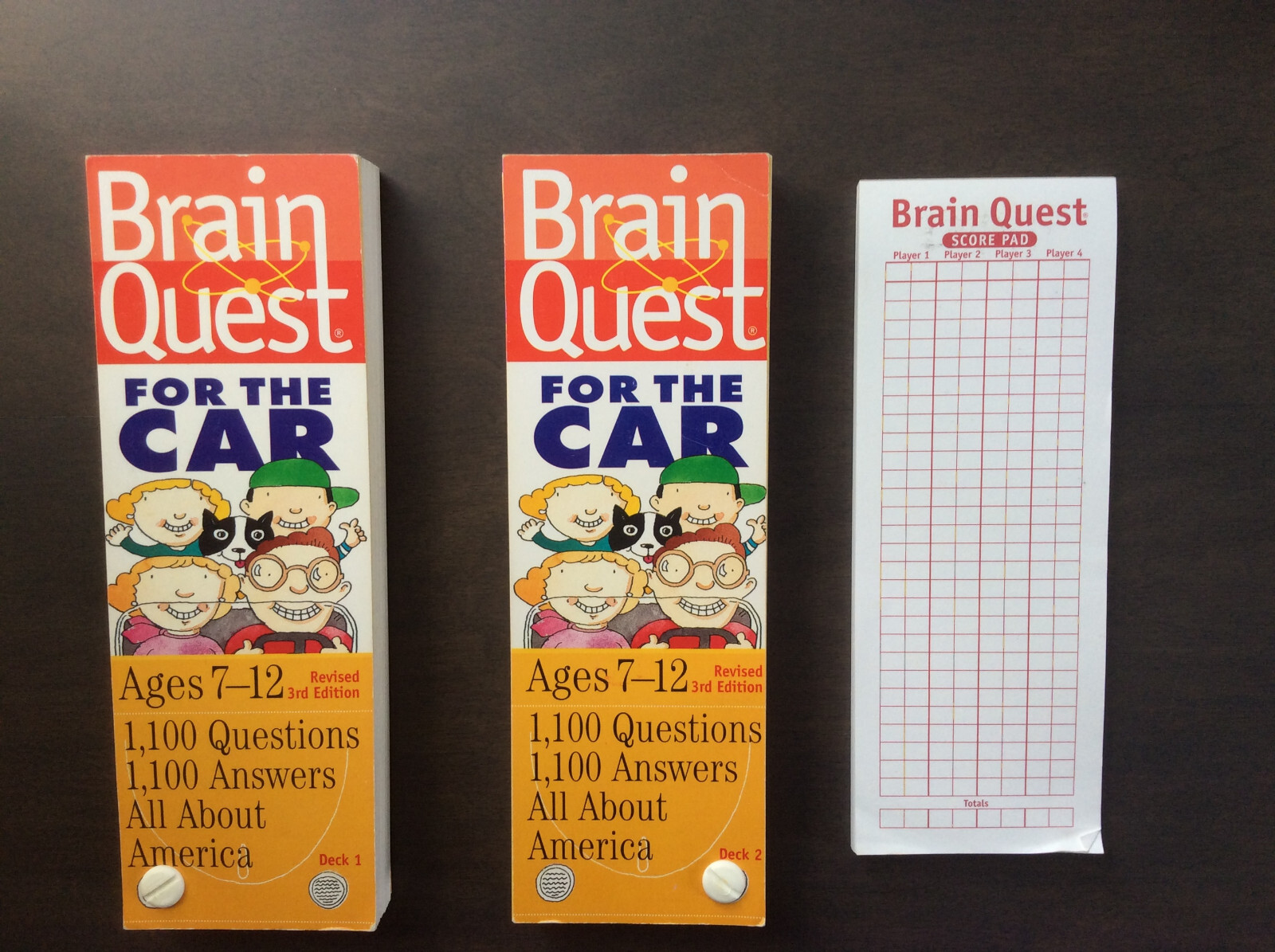 Brain Quest For the Car 1,100 Q &A All About America Complete VG+