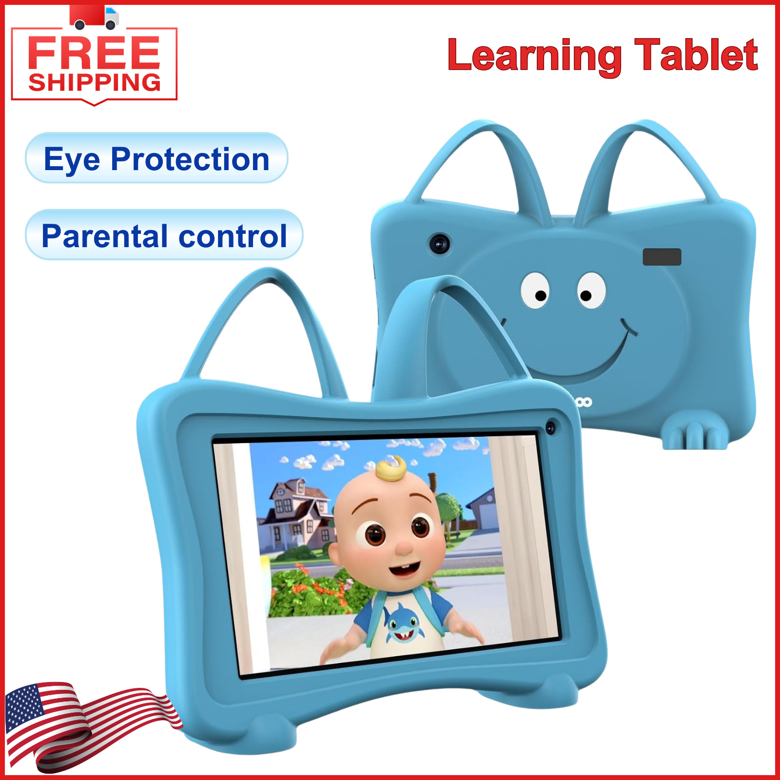 Kids Tablet 7 Toddler Children’s Learning Tablet with WiFi, YouTube, Parental