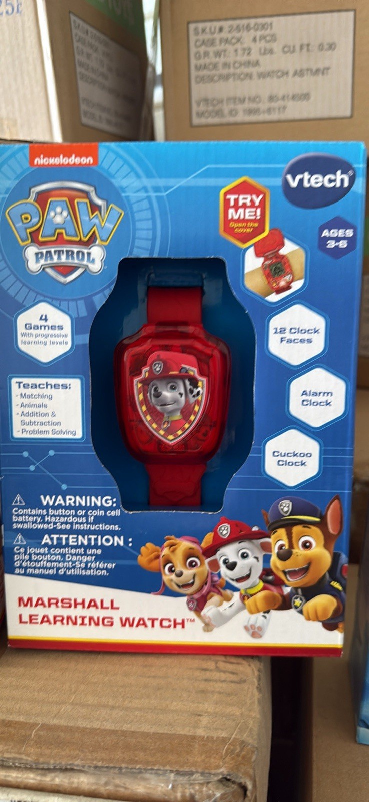 Vtech Paw Patrol Marshall Learning Watch – Nickelodeon English Version RED NEW