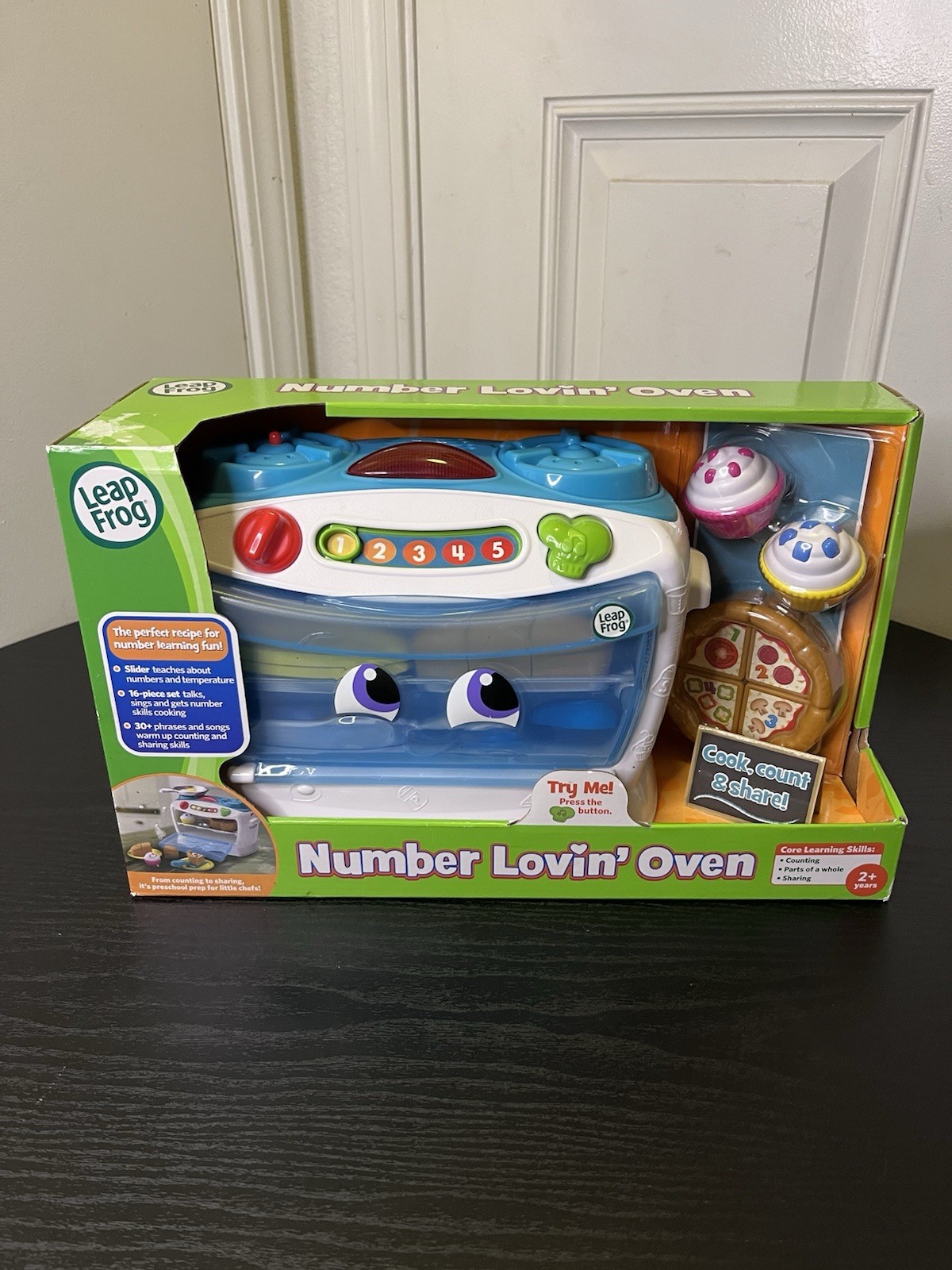 LeapFrog Number Lovin’ Oven Teal Ages 2+ core learning skills Toy Sing Count NEW