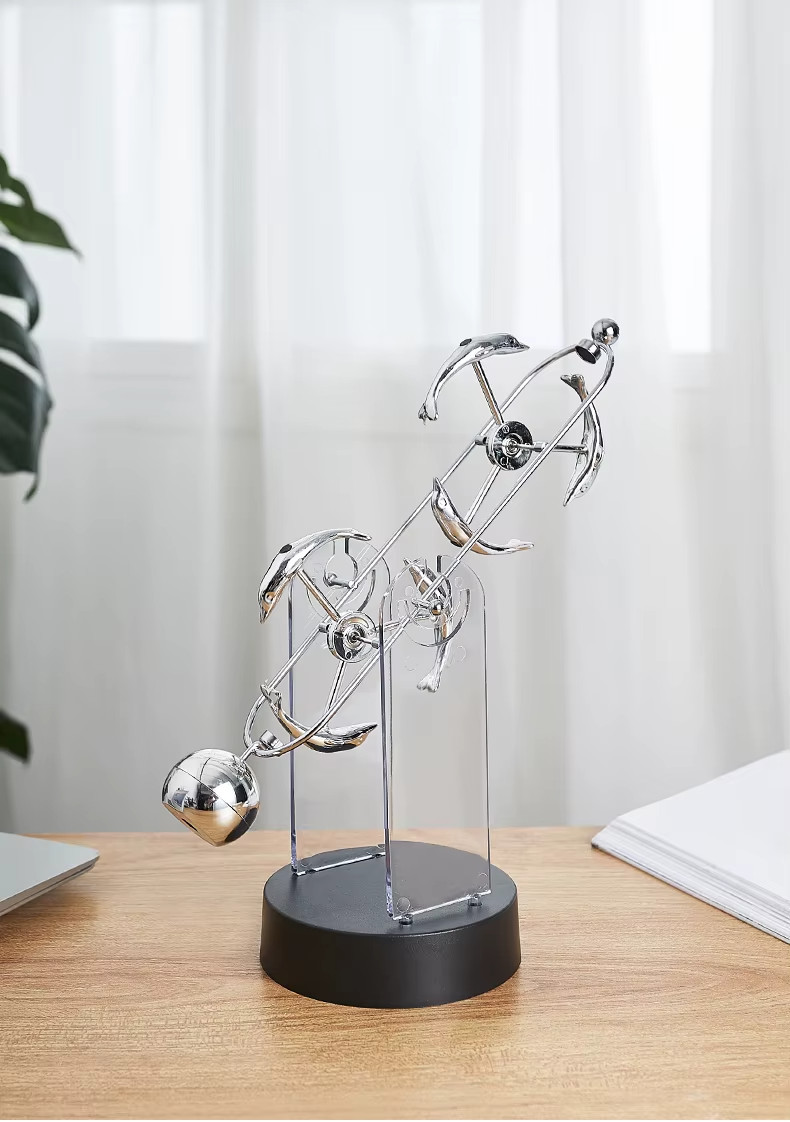 Physics Science Newton Pendulum Nordic Home Decoration Accessories Modern Metal!