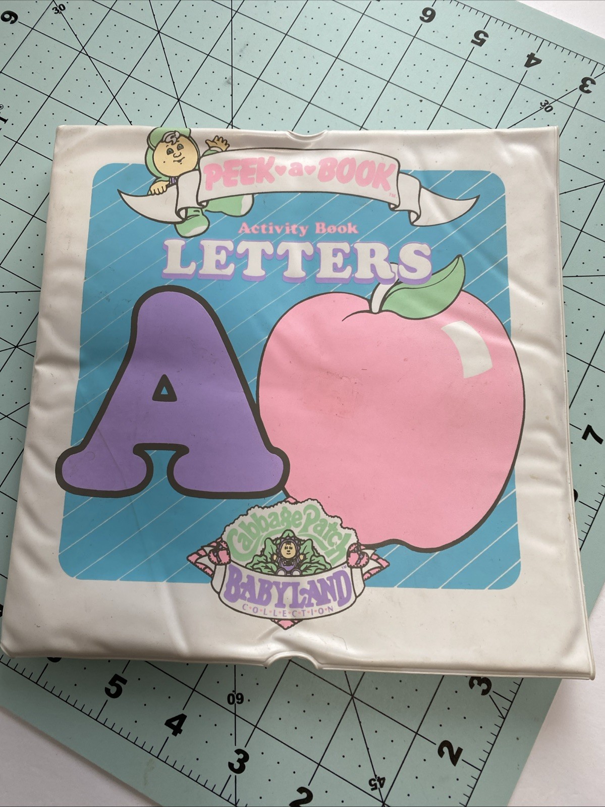 Vtg CPK Peek A Book Set Of 3 Soft Book Mats Letters Numbers Shapes/Colors 1987