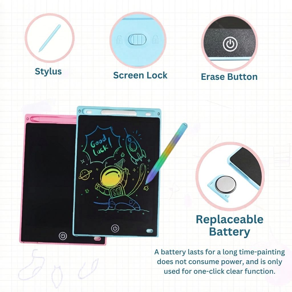 8.5 Inch LCD Writing Blackboard Tablet Kids Drawing Board Reusable Doodle Pad