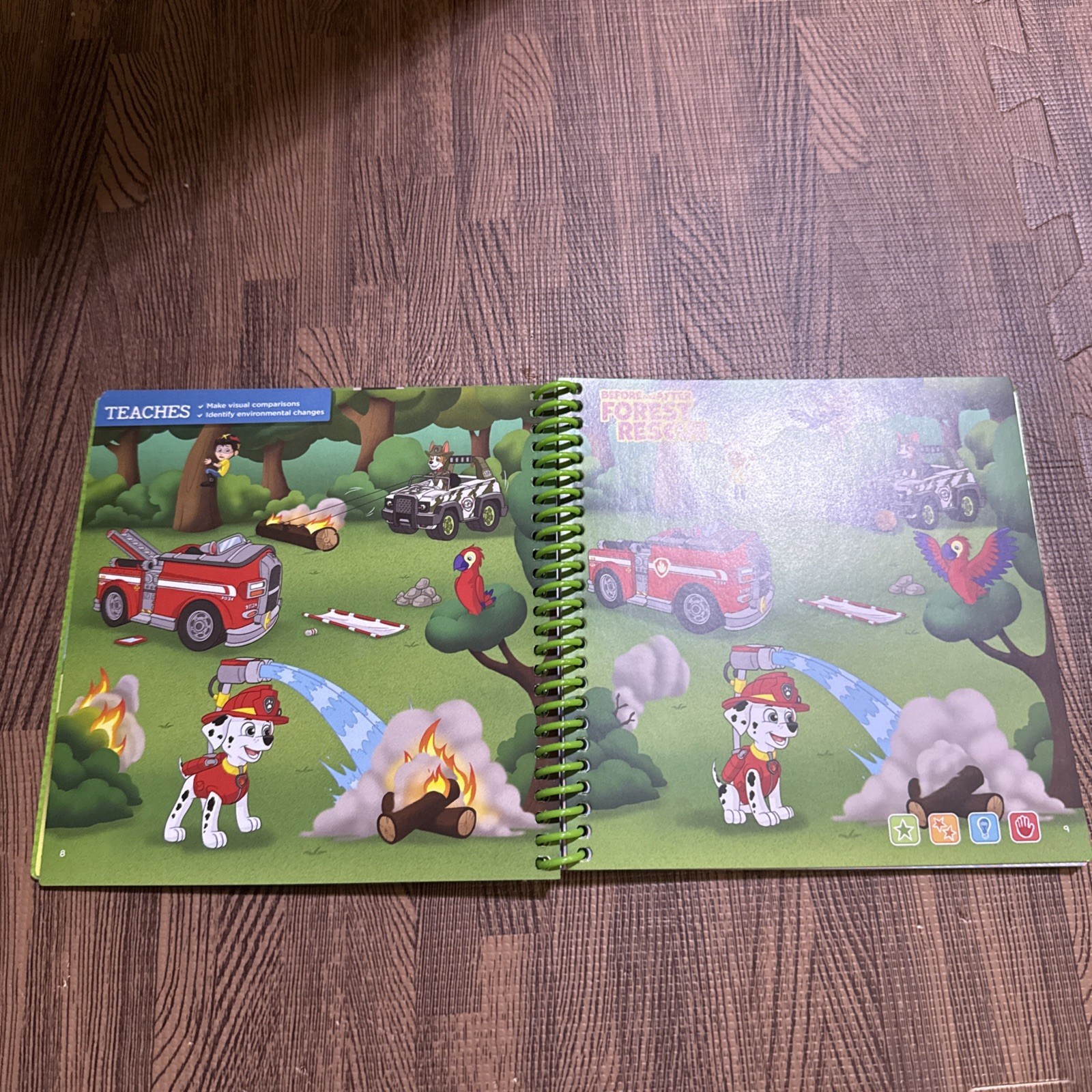 NEW LeapFrog Leap Start Pre-Kindergarten Book — AROUND THE TOWN WITH PAW PATROL