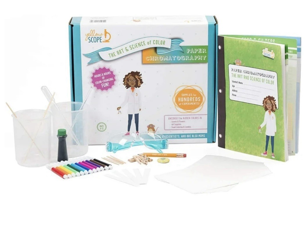 Yellow Scope Girls Science Kit – Art & Science Of Color – Paper Chromatography