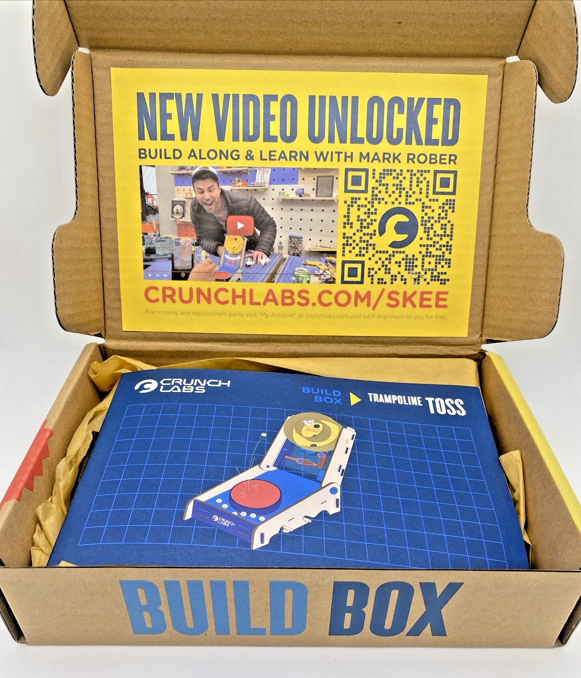 Crunch Labs Trampoline Toss STEM Kit Mark Rober Build Box