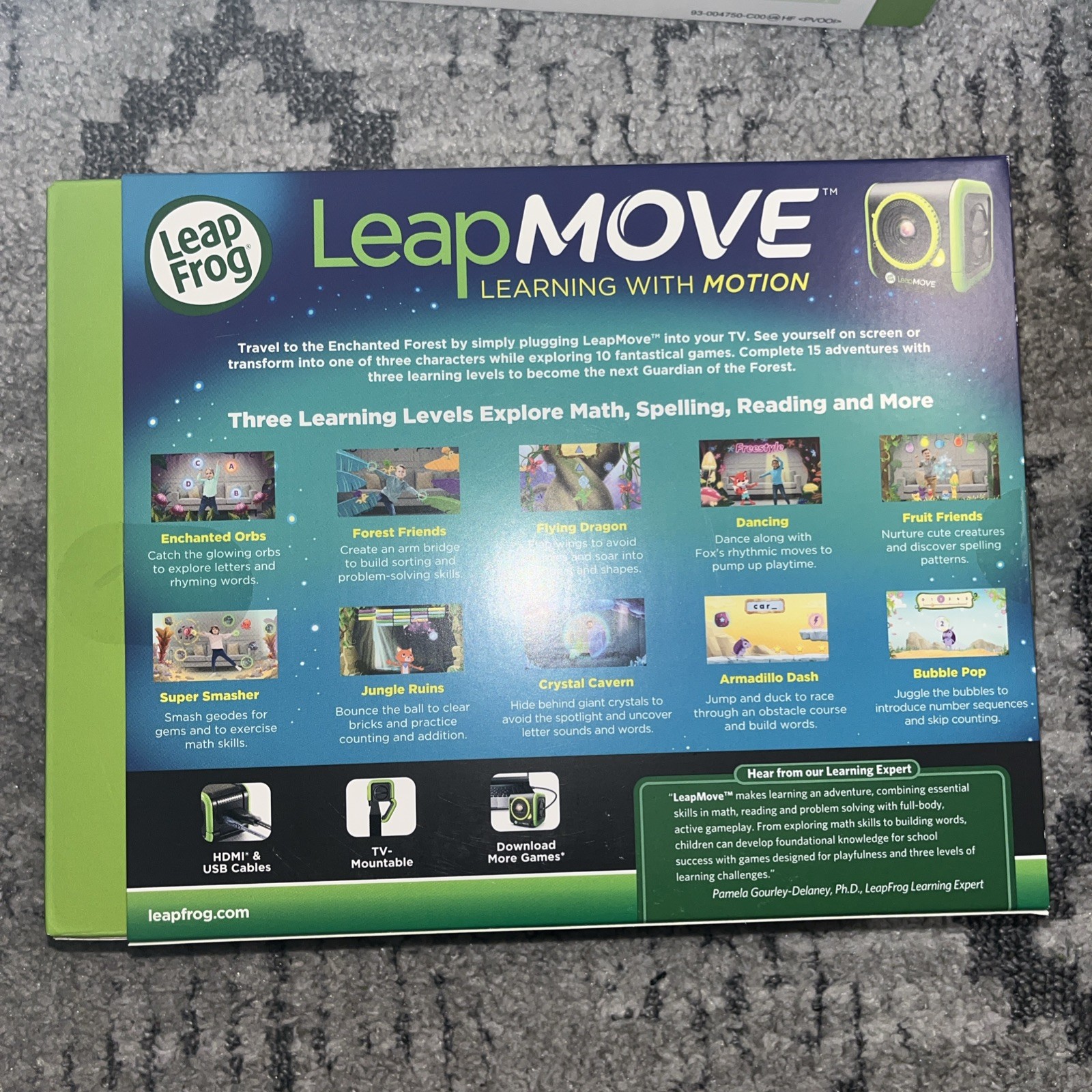Leap Frog Leap Move Learning With Motion Preloaded Video Game System 25 Games