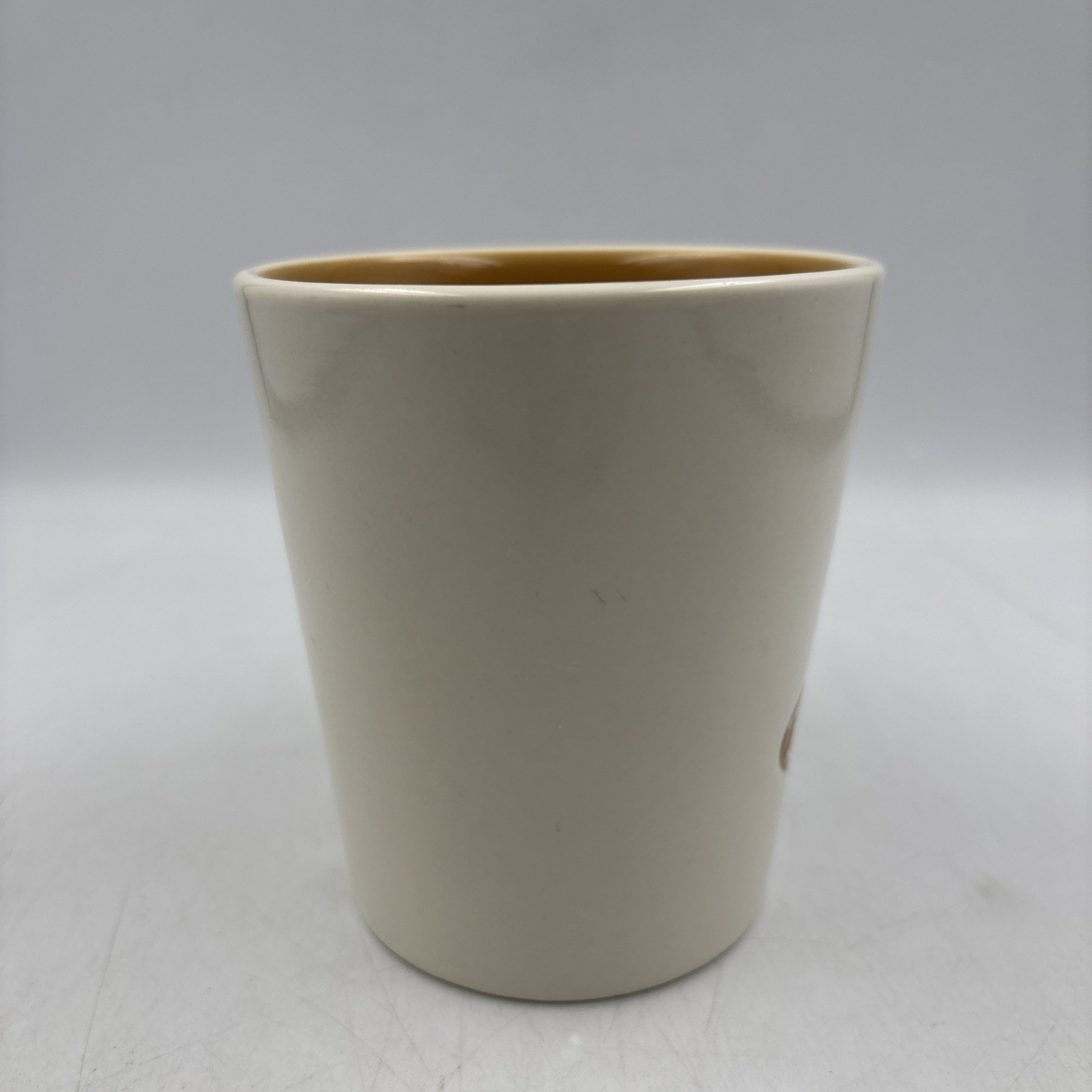 Pair Of Tim Hortons Limited Edition #014 / 006 Coffee Mugs Gold & Teal Inside