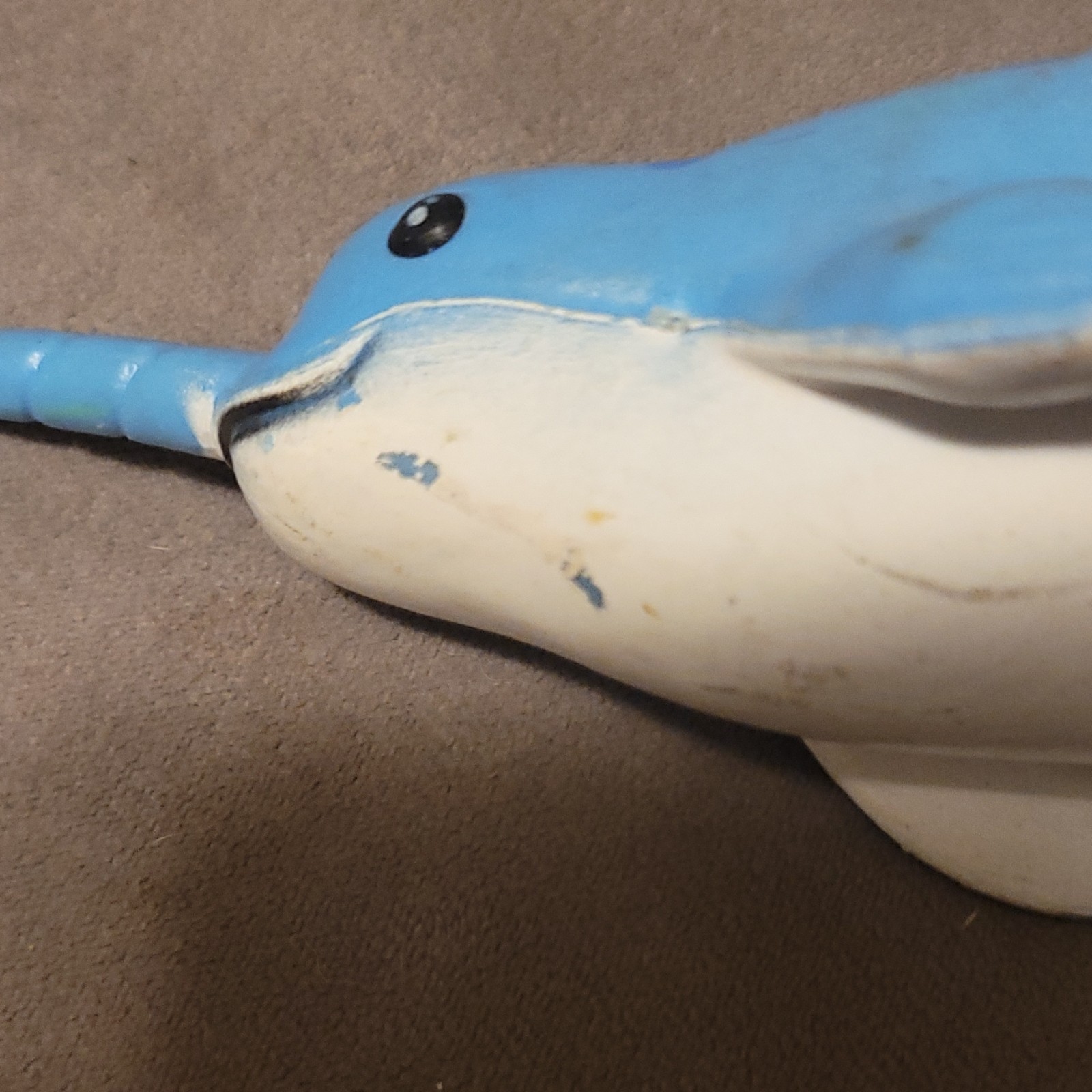 Blue and White Narwhal Educational Toy Figure Figurine Ages 4-7 8-11 Years