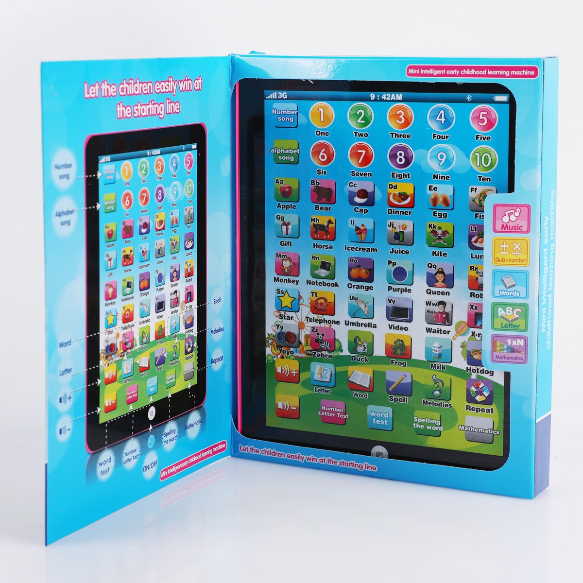 Educational Learning Tablet Toy Cell Phone for Kids Age 2 3 4 5 6 7 8 Years Old