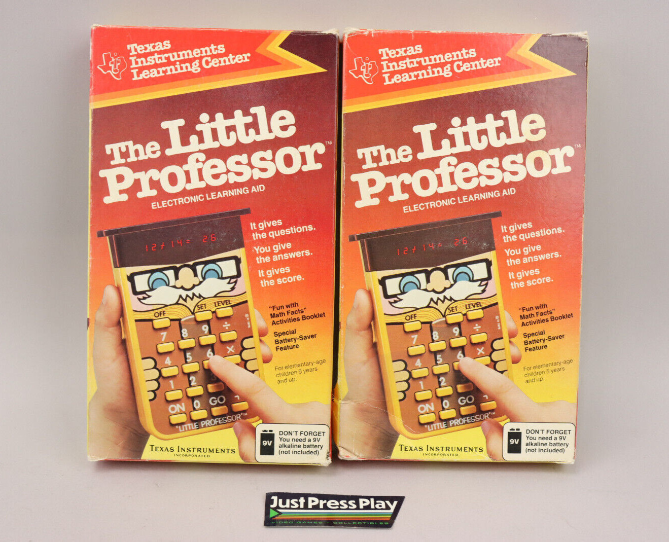 Lot of 2 VTG 1979 TI Little Professor Learning Aid CIB Complete Tested Working!