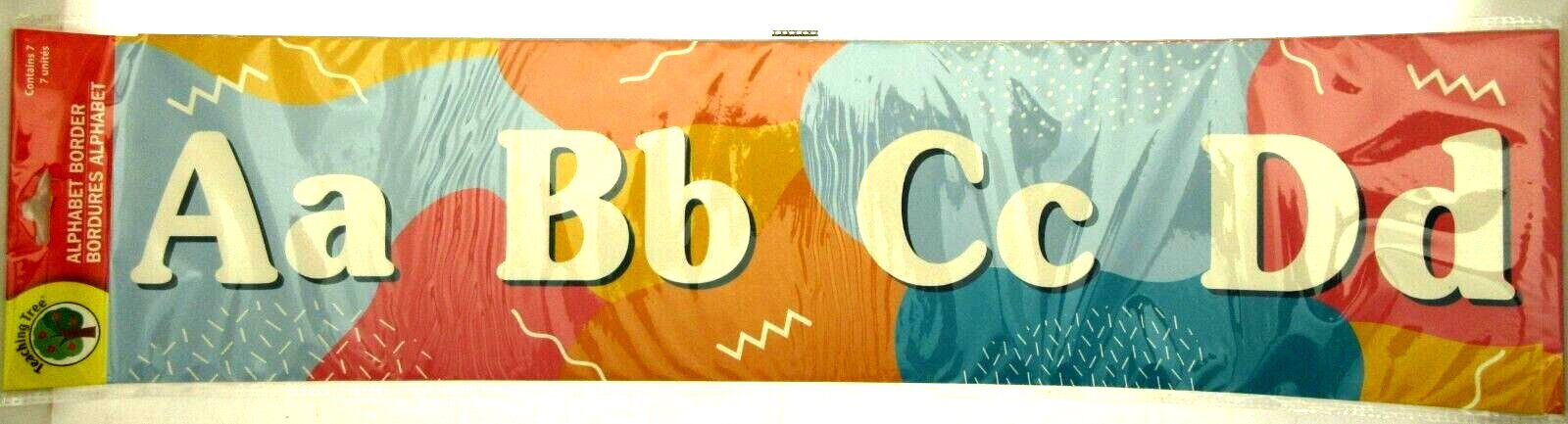 Teaching Tree Alphabet Border 7 pack Educational Poster – Multicolor