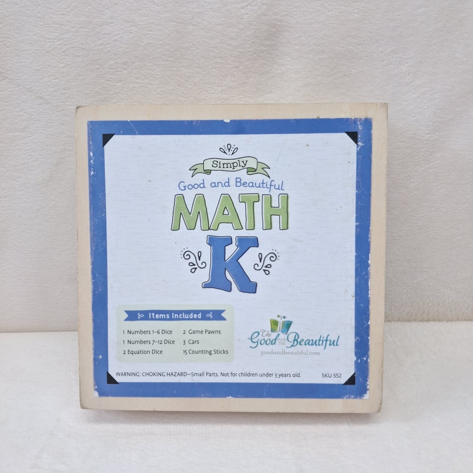 The Good and the Beautiful Math Kindergarten Wooden Box *INCOMPLETE*
