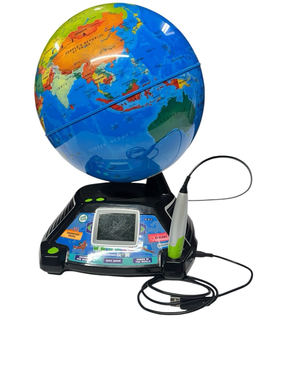 Leapfrog Magic Adventures Globe w/ LCD Integrated Video Screen Display 80-605400