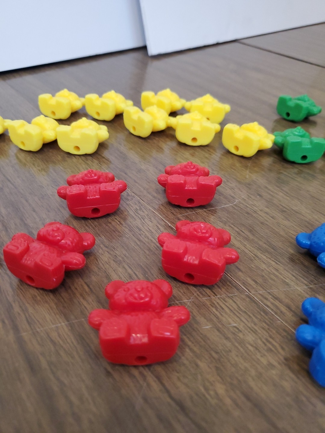 42 Piece Counting Bear Set, 4 Colors-Red, yellow, Blue And Green, One Size