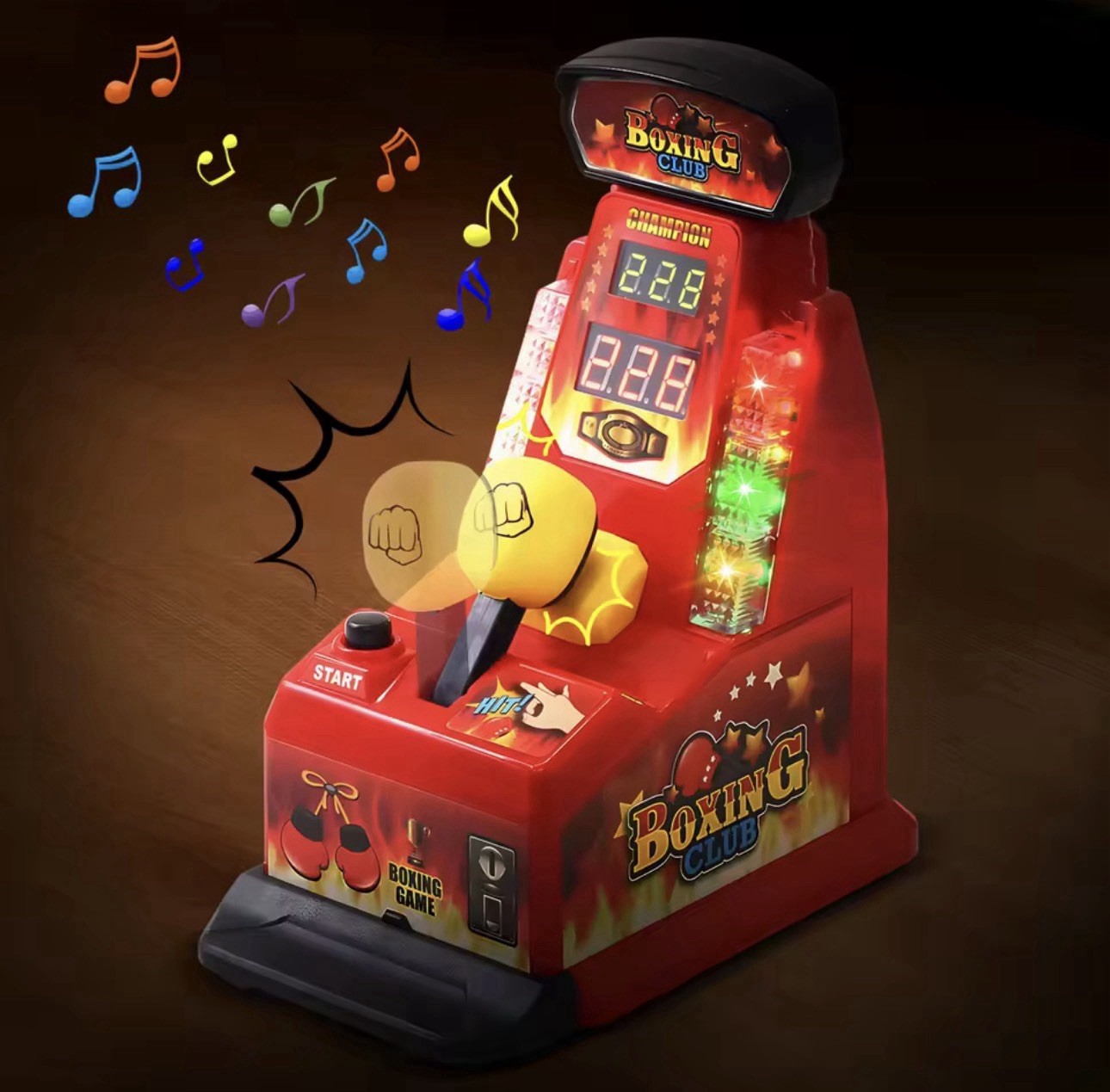 New Mini Boxing Toy Kids Family Game Desktop Integrator Table Finger Force Fun