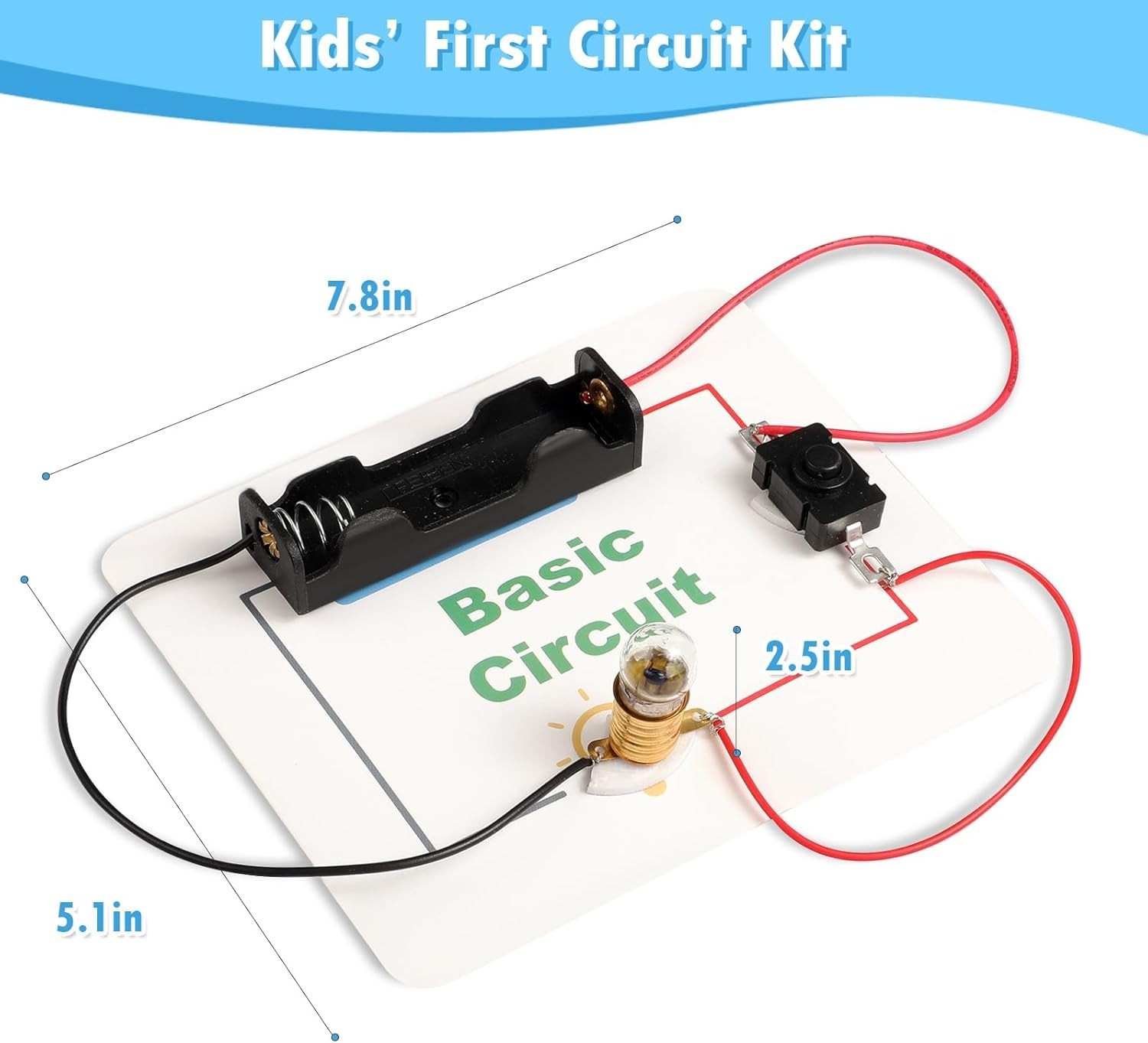 Hands-On Electric Circuit Science Kit for Kids 8+ – 12 Fun Experiments Included