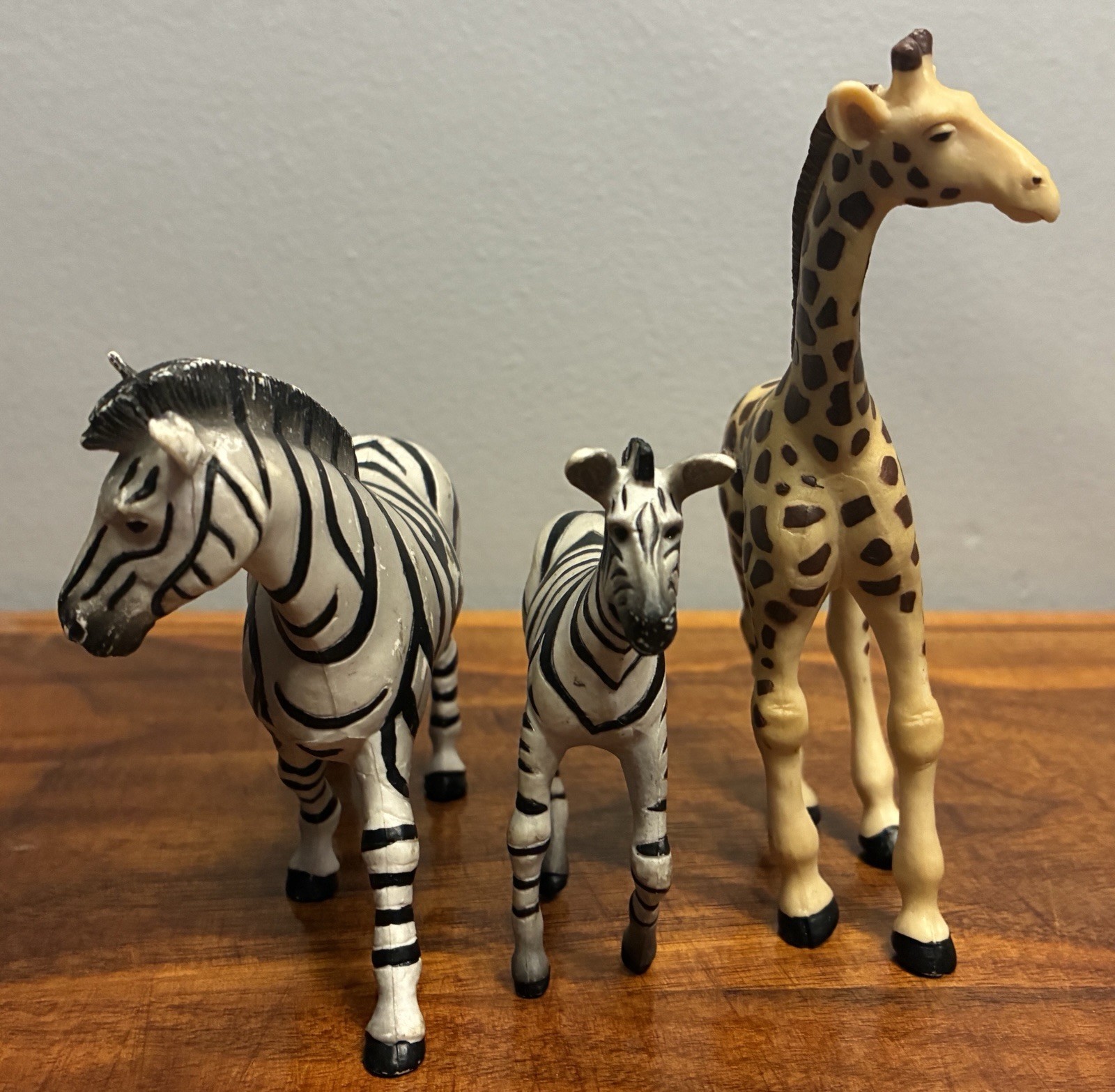 Papo Lot Zebra Mother Mare Baby Foal Young Giraffe African Animal Figures 2003