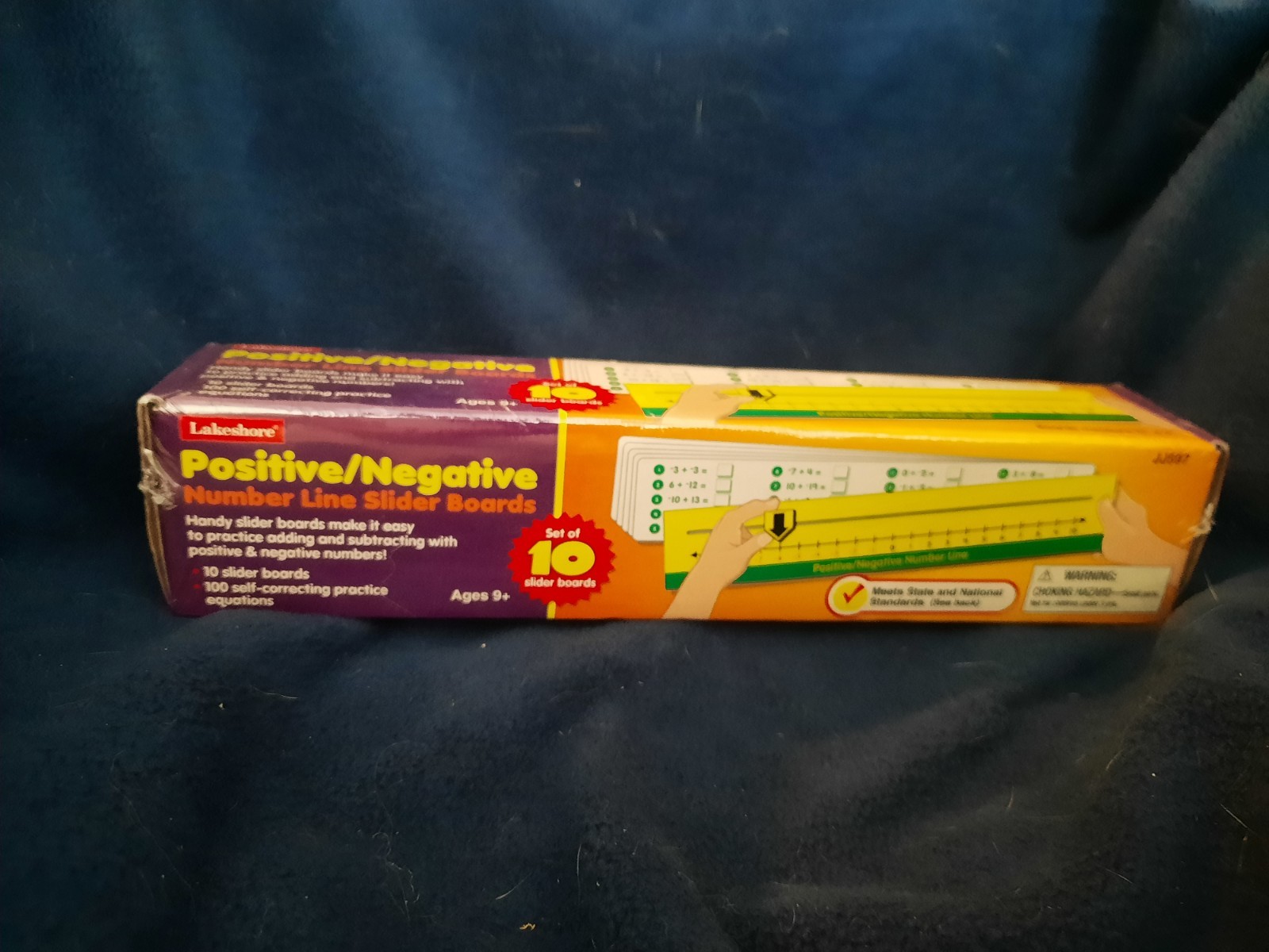 Lakeshore Positive/Negative Number Line Slider Boards Set of 10, Ages 9+ JJ597