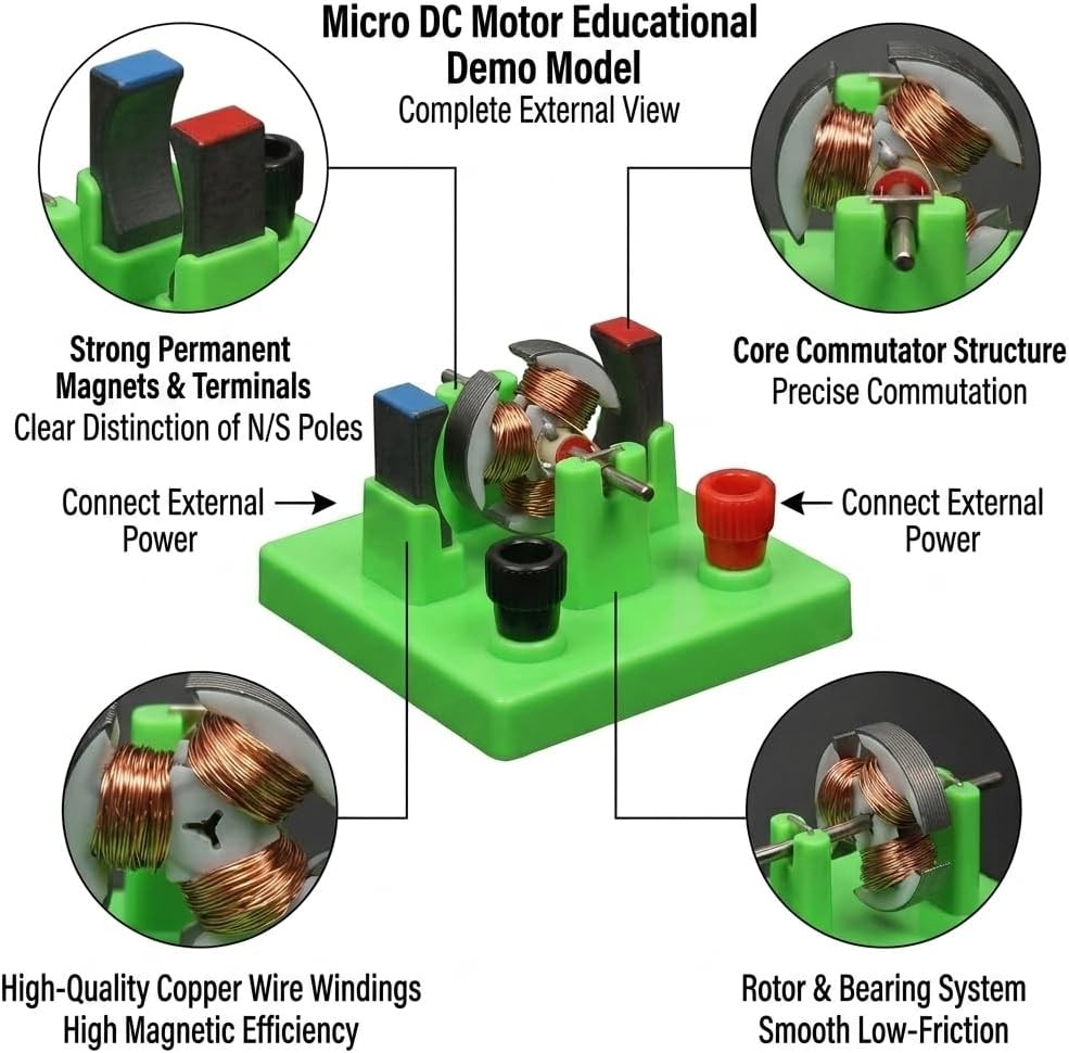 DIY DC Electrical Motor Assemble KIT – STEM Science Lab Educational Physics Lear