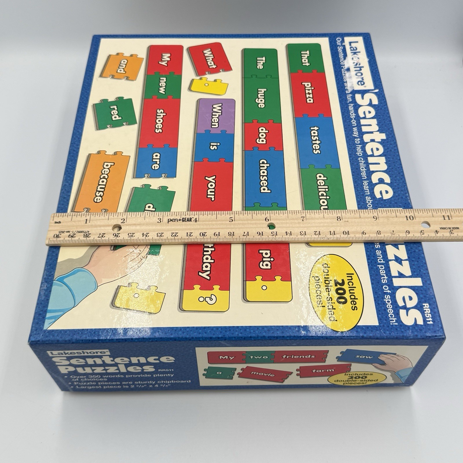 Vintage Lakeshore Learning Sentence Puzzles RR511 Grammar Parts Speech 200 pcs
