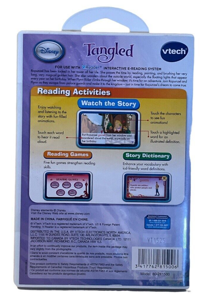 V.Reader Interactive E-Reading System Disney Tangled Ages 4-6 Years