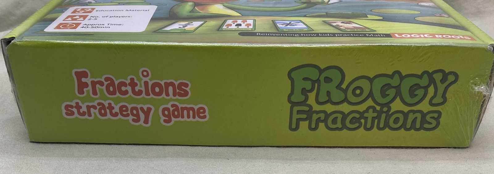 Logic Roots Froggy Fractions Math Card Game~Homeschool~Match Drawings& Fractions