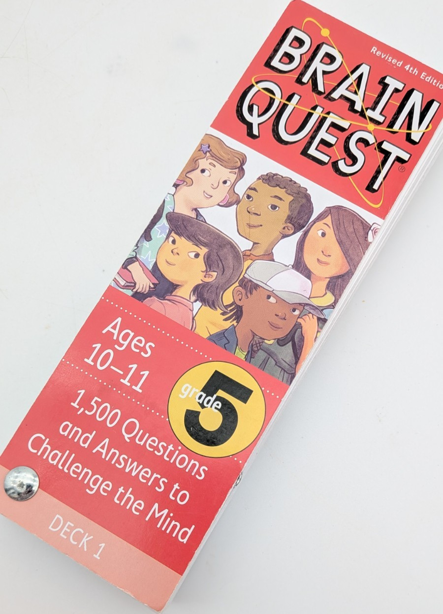 Brain Quest Card Deck Lot 3 Ages 9-11 Grade 4/5 Educational Homeschooling Q&A