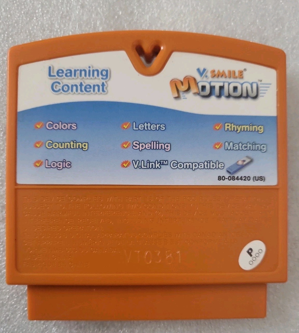 Disney Pixar Toy Story 3 (Vtech V.smile Motion) Cartridge Only