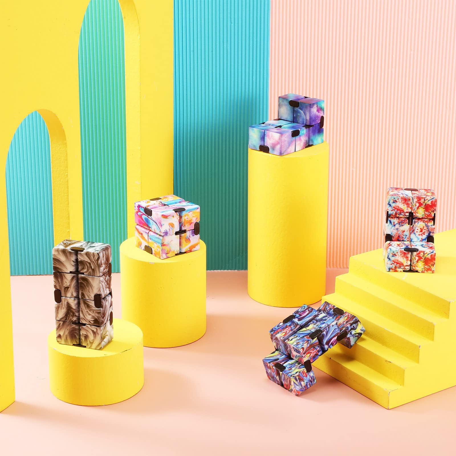Galaxy 10 Pcs Cubes Bulk Gifts Space 4 x 4 x 4 cm / 1.57 x x inches