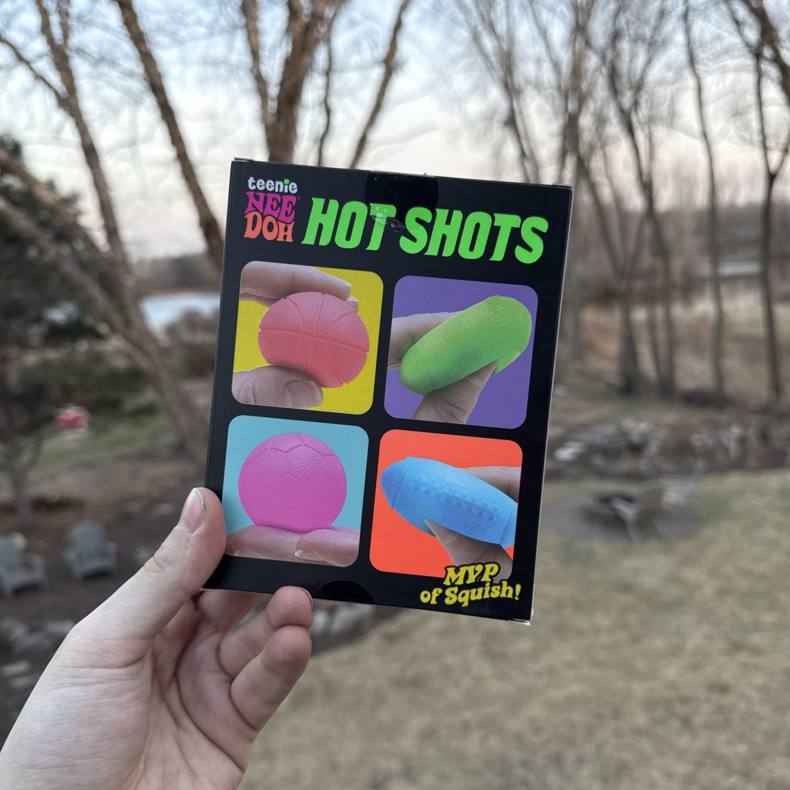 NeeDoh Teenie Hot Shots [Baseball, Soccer, Football, Basketball] New In Box