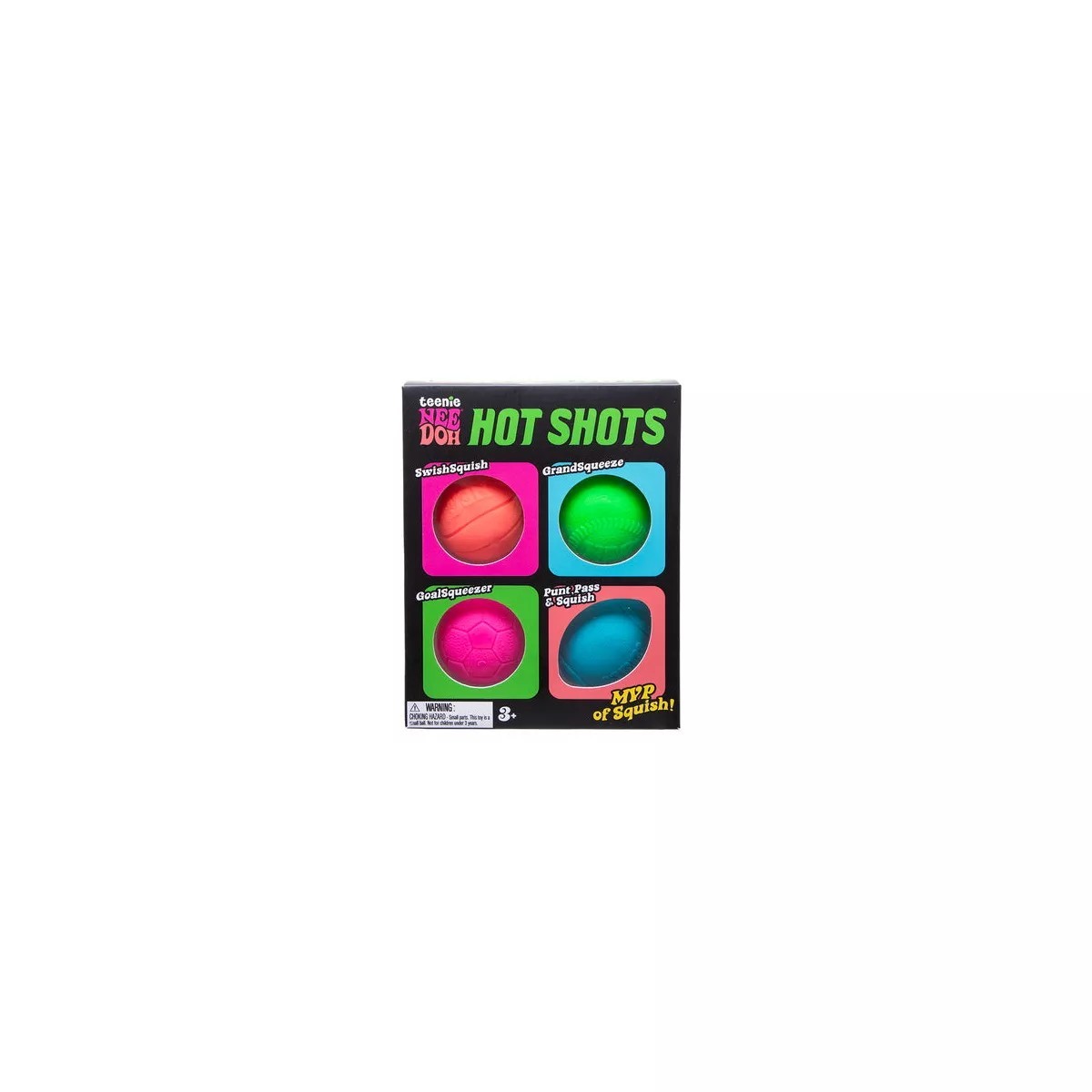 Teenie Needoh Hot Shots Squishy 4 Pack New In Box