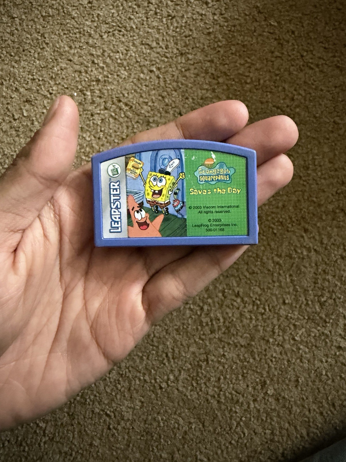 LeapFrog Leapster SpongeBob Squarepants Saves The Day Learning Game Cartridge