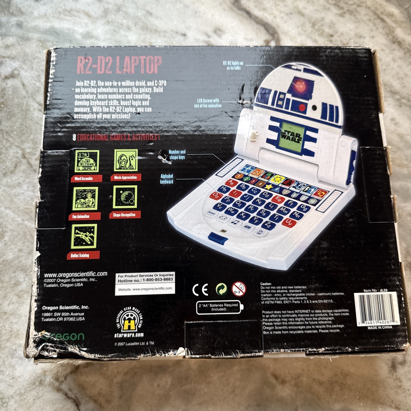 Oregon Scientific Star Wars R2-D2 Laptop NEW READ