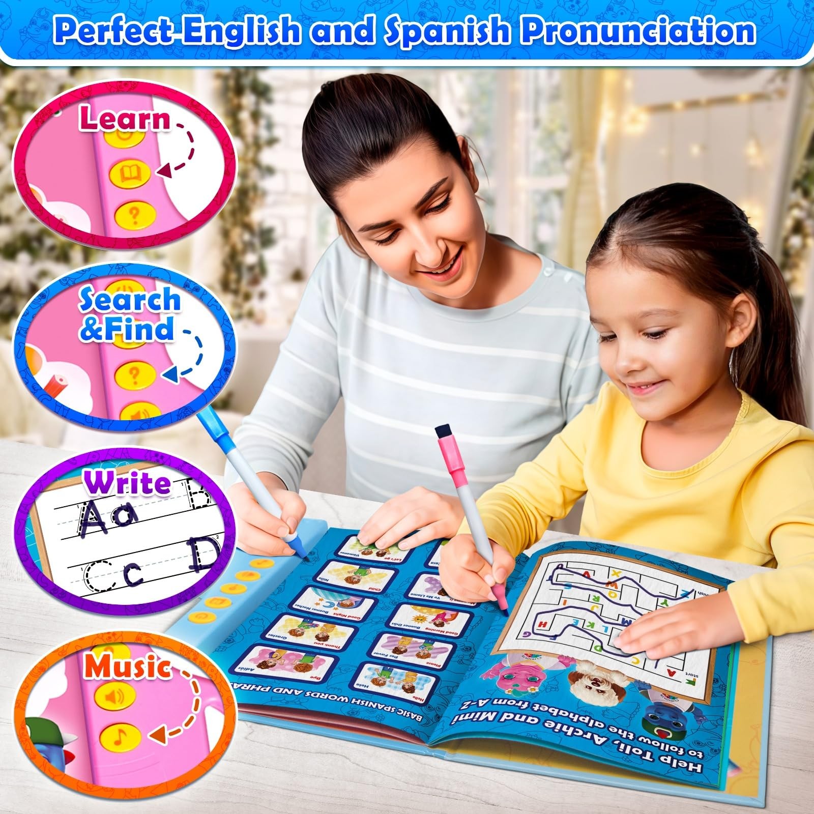 ABC Learning for Toddlers | Learning Resources | English & Spanish Sound Book…