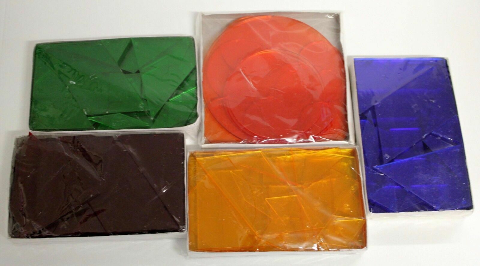 New Cruisenaire Connected Math Shapes Set of 206 Plastic Colored Learning Tool