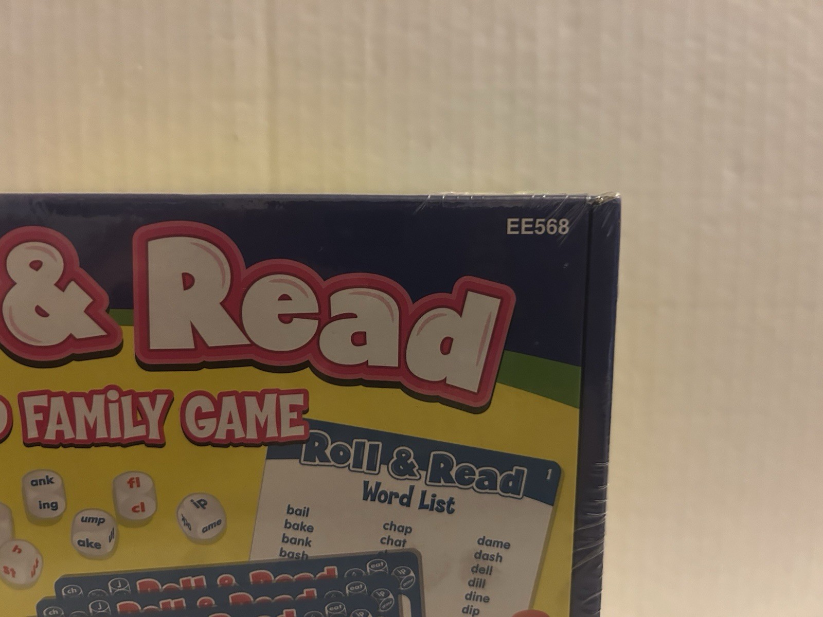 NEW Lakeshore Roll & Read Word Family Game (EE568) Ages 6 And Up, SEALED 1-4 Pla