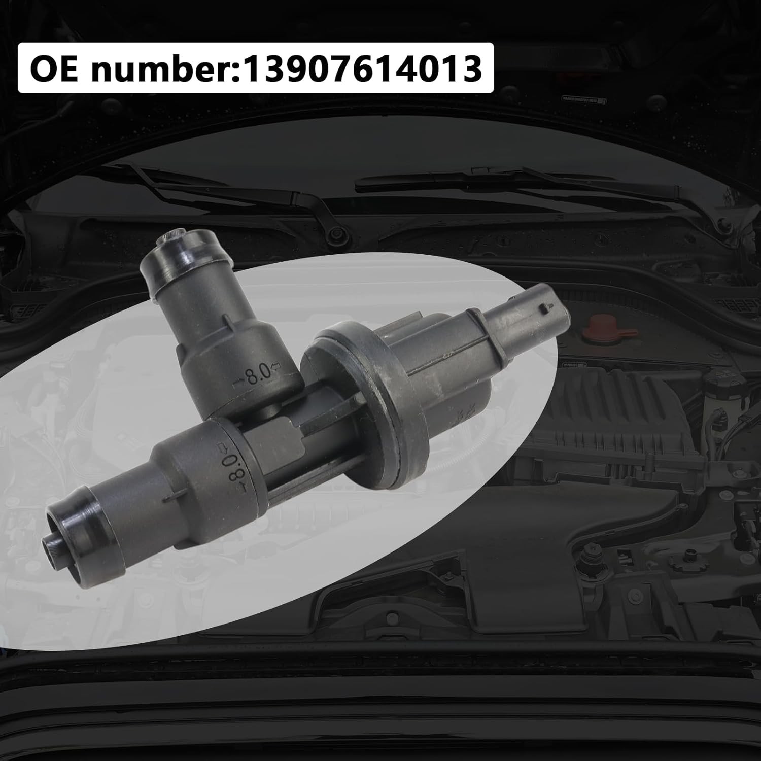 13907614013 Fuel Tank Brea Vapor Canister Purge Solenoid Valve Assembly