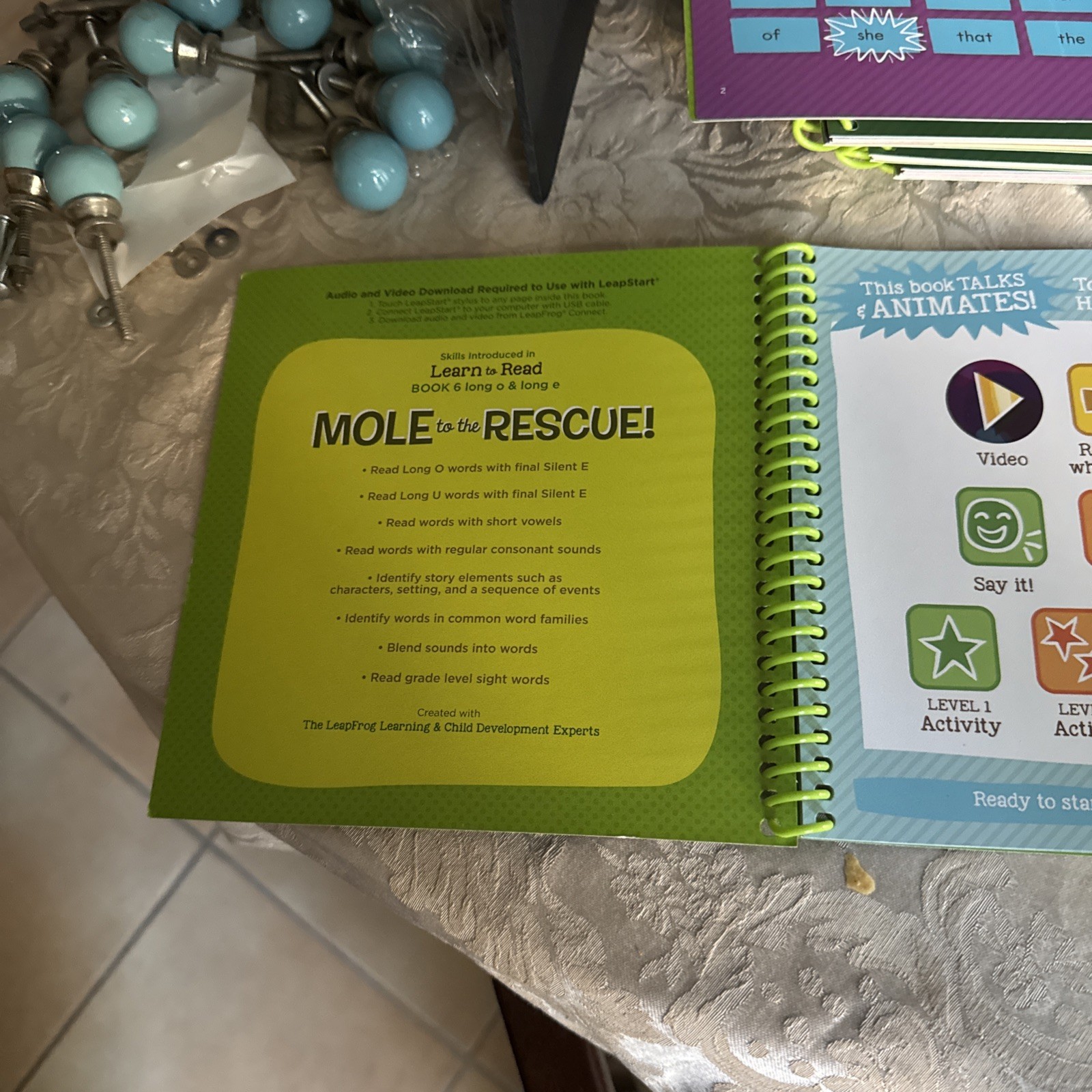 LeapFrog LeapStart Learn to Read Pre-K Activity Books, 1-6