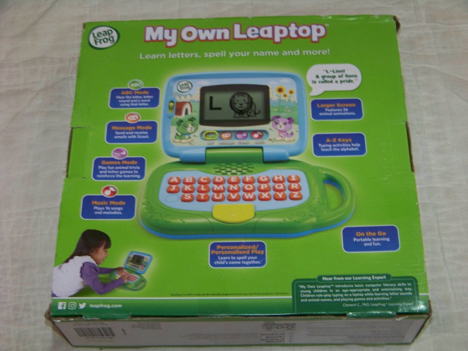 Leap Frog My Own Leaptop – New – 2+ Years